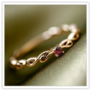 【10金】重ね付けにも最適な一粒ロードライトガーネットリング 【7〜15号】 【K10WG】 【K10PG】 【K10YG】 【天然石】 【プレゼント】 【プリムローズ】