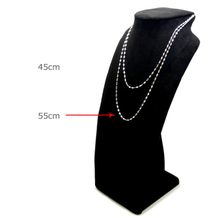 楽天市場】ステンレス ネックレス エクレアチェーン 55cm アジャスター 