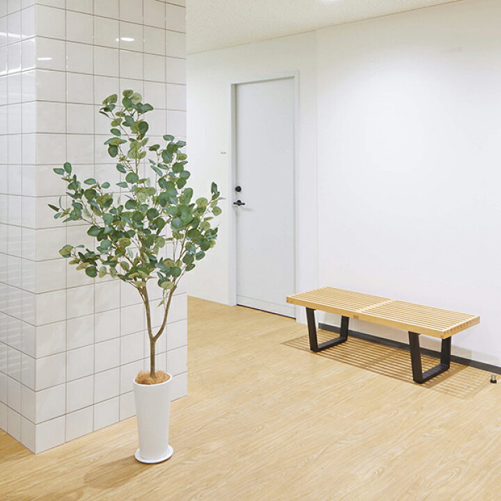 楽天市場 インテリア フェイクグリーン 人工観葉植物 造花 大型ユーカリ 皿付スリムプランター H172cm フェイクグリーン Greenpark フェイク 開店祝い 玄関 開業祝い お祝い プレゼント ギフト オフィス 水やり不要 枯れないイミテーショングリーン アートグリーン