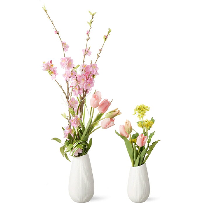 楽天市場 フラワーアレンジメント 造花 アーティフィシャルフラワー ひな祭り 桃 チューリップ 菜の花 アレンジメントセット Prima インテリア 枯れない おしゃれ 花 引っ越し祝い 新築祝い オフィス プレゼント ギフト シルクフラワー アートフラワー Prima Greenpark