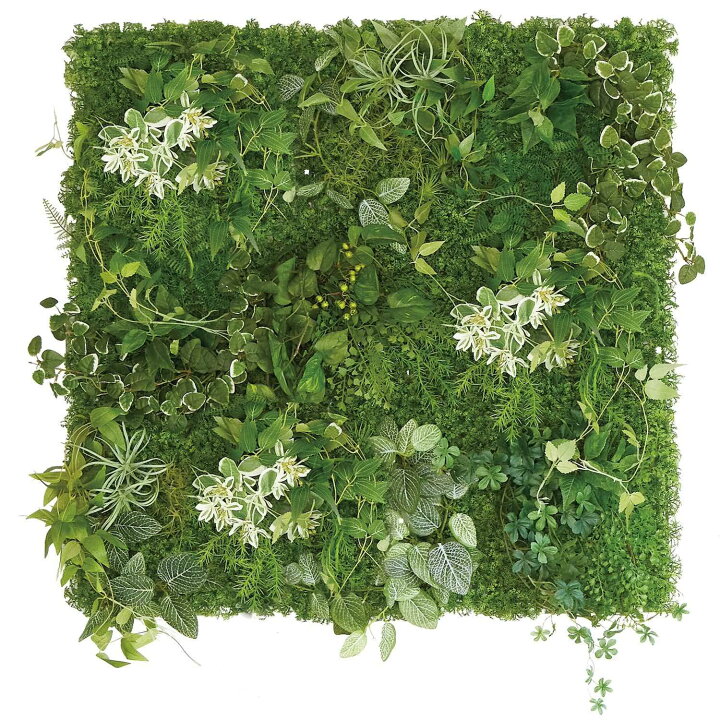 楽天市場】グリーンパネル 73.5cm角 観葉植物 フェイクグリーン 