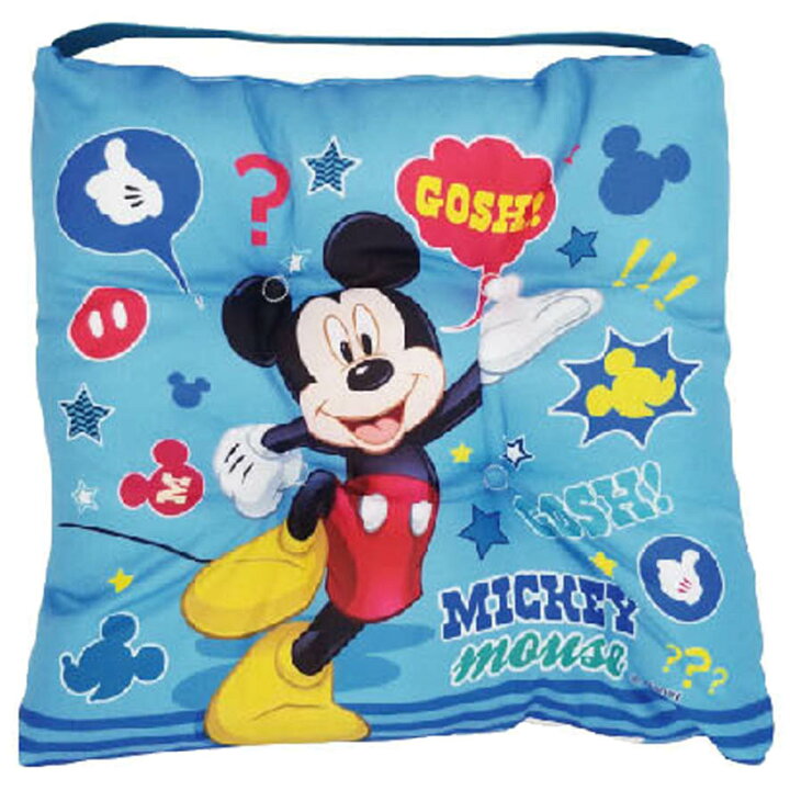 楽天市場 座布団 学校用 クッション かわいい ディズニー グッズ ミッキー 通学 通園 入学 入園 キャラクター 雑貨 プリマステラ