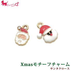 クリスマス モチーフ チャーム(2ヶ入)　 メタル サンタ ステッキ 手袋 トナカイ ツリー ベル 靴下 雪の結晶 リース 雪だるま チャーム 手芸 プレセント ラッピング アクセサリーパーツ ハンドメイド PRIMA LUCE PLUS プリマルーチェプラス