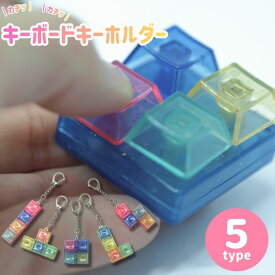 フィジェットキーボードキーホルダー キーボードキーホルダー チャーム オタ活 推し活大人かわいい ハンドメイド パーツ クリア レジン封入 デコレーション素材 スマホケース 手帳 アクセサリー作りに最適 立体デコシール 手芸材料