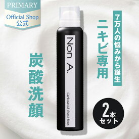 ニキビ・毛穴・肌荒れ対策 ニキビ炭酸泡洗顔ノンエー NonA．【2本セット】 雑誌掲載 モテコスメ スキンケア 炭酸洗顔フォーム 泡立て不要な洗顔石鹸 国【あす楽対応】