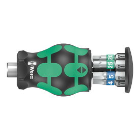 WERA ヴェラ コンパクトスタビー3ビットハンドルセット Kraftform Kompakt Stubby Magazine 3 (型番:05008875001)