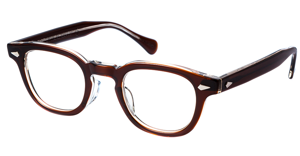 伝説の眼鏡”が40年代モデルに続いて50年代モデルが今ここに蘇る 専用ケース付き TART OPTICAL ARNEL R タート オプティカル  今季ブランド アーネル 42 46 44 48 clear メンズメガネ JD-04-004 Brown