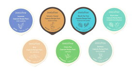 【選べる5個×2種セット】イニスフリー (innisfree) カプセルレシピパック各種 スリーピングパック＆ウォッシュオフパック カヤ＆ティーツリー/シーウィード/カヤ＆アロエ/コメ/竹/グリーンティー ミニサイズパック ナイトパック 洗い流す 韓国パック 送料無料 即日発送