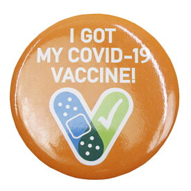 コロナワクチン接種 済み 私はCovid-19ワクチンを接種しています ピンバッチ 缶バッチ 缶バッジ カンバッチ I Got My Covid-19 Vaccine お知らせ缶バッジ 通販 2024 誕生日プレゼント