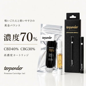 �y2buy���z50%OFF�N�[�|���z�z���zCBD CBG �J�[�g���b�W CBD VAPE CBD���L�b�h 70% CBD 40% CBG 30% 1ml terpender �f�o�C�X�Z�b�g �I���� 510�K�i THC�t���[ �������� �V�[�V��