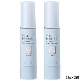 アクセーヌ マイルドサンシールド SPF28・PA++ 22g 2個セット [ acseine あくせーぬ 化粧品 サンケア UVケア 日焼け止め 化粧下地 UVカット 日焼け対策 ]【 定形外 送料無料 】