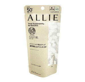 定形外発送 送料296円〜 アリィー クロノビューティー トーンアップUV 01 SPF50+ PA++++ 60g [ ALLIE BRIGHT SHOWER ブライトシャワー トーンアップ UV 日焼け止め ジェル チリ ほこり PM2.5 花粉 顔 からだ