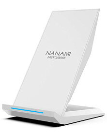 NANAMI ワイヤレス充電器 Qi認証 iPhone 14(Plus) 14Pro(Max) 14Mini/13/13 Pro/13 Mini/12/12 Pro/Pro Max/SE3 (第2世代) /11 / 11 Pro / Xs / XR / Xs Max / X / 8 / 8 Plus、Galaxy S21(Ultra 5G) /S20 /S10 /S10+ /S9 /S9+ /Note10 /Note10+ /Note9、他のqi機種対応 USB