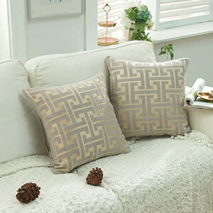 【送料無料】YunJeude クッションカバー 45×45 シェニール生地 幾何学模様 柄 おしゃれ 柔らかい北欧 可愛い ソファ背当て 装飾枕カバー 抱き 枕カバー 座布団カバー ピロケース 車 椅子 インテ