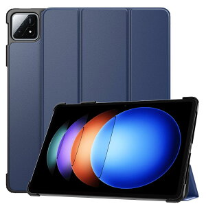 MoKo Xiaomi Pad 6s Pro 12.4 �P�[�X �V���I�~�p�b�h 6s Pro 12.4�C���` 2024 �p�ی�P�[�X �蒠�^�ی�J�o�[ �X�^���h�P�[�X �I�[�g�X���[�v�Ή� PC+PU�� �y�� ����h�~/�ϏՌ� Blue