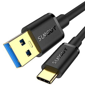 SUNGUY USB Type C P[u 0.5M USB-A to USB-C 10Gbpsf[^] USB3.1 Gen2 P[u 18W}[d Android AutoΉ ^Cvc [dP[u MacBook/Galaxy/iPad Pro&Air/Xperiȃusb-c@Ή 50CM