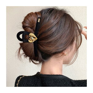 happykau �w�A�N���b�v �傫�߂� ������ �o���X�N���b�v �傫�� ������ �N���b�v �������� �w�A�A�N�Z�T���[ ��l �؍� ���� ������� ���蕨 (�u���b�N)