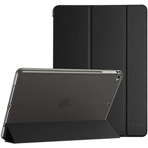 yzProCase iPad 9.7 P[XAiPad 6 2018/ 5 2017, iPad Air 2 1 یJo[, 3܂ X}[gP[X@TPUobNJo[ X^h@\ - ubN