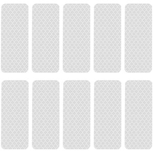 SANJAOYEE ���˃X�e�b�J�[ ���]�� ���˔� 8cm x 3cm �z���C�g 10���p�b�N ���˃e�[�v �� ���S�x�� �V�[�� �����` ���ʃe�[�v �h�� ��UV �S�V��^���˃X�e�b�J�[