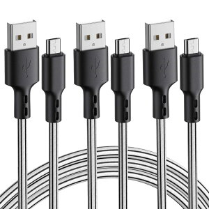 Micro USB P[u y3{Zbg 3mz 2.4a }[d f[^] fh~ Xperia GalaxyS7 PS4 XboxRg[[ edge S6 Note5 AQUOS SH-04H SH-03G ȂǑΉ (Micro USB)