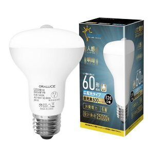 ORALUCE LEDd E26 lZT[ d tv` 60W` F 5000K 6W 600lm _E ÃZT[t Yh~ Ki  L gC s 1 LDR6N-G-E26