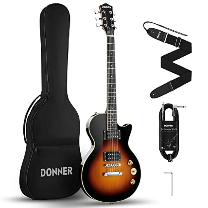 楽天市場】Donner エレキギター 初心者セット LPタイプ 39インチ フル 