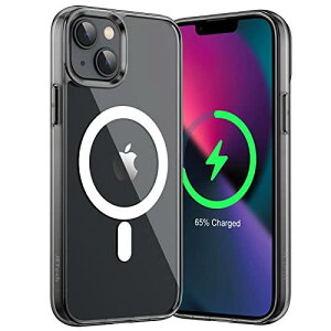 JED irect iPhone 13 mini �}�O�l�b�g �P�[�X(5.4�C���`�p) MagSafe ���C�����X�[�d�Ή� �Ռ��z�� �o���p�[�J�o�[ �����h�~ �����o�b�N (�u���b�N)