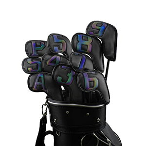 【送料無料】Scott Edward 11PCSウェッジアイアンゴルフヘッドカバーセットPU防水性と耐久性のある強力な磁気、大きな数字でほとんどのブランドクラブに最適