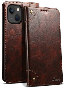 JCGOOD iPhone 13 �P�[�X �蒠�^ �J�[�h���[ �A�C�t�H��13 �J�o�[ �蒠 �X�^���h�@�\ �}�O�l�b�g�� �{�v ���U�[ ���z�^ �g�уX�}�z�P�[�X�y�� ���^ �h�o �ϏՌ��ی� ���C �����X�[�d�Ή� �A�C�z��1