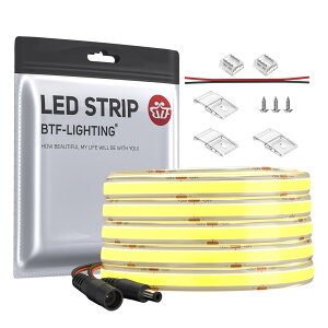BTF-LIGHTING FCOB COB LEDe[vCg IP65 h x tLVu LEDe[vCg 5M 480LEDs/m 2400LEDs/5m dF 3000K 8mm XgbvCg DC24V 9W/m \ ό`\ ؒf\ Q Lb` z[