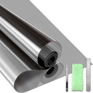 Qualsen 窓断熱シートマジックミラー 窓用フィルム UVカットフィルム 窓遮熱シート 窓ガラス目隠しフィルム 遮熱遮光 断熱効果 目隠しシート フィルム ミラー 水で貼る 剥がせる めかくしシー