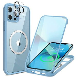 HAUTRKBG iPhone 13 Mini P[X NA ʋKX 360°Sʕی [MagSafeΉ] [JtC] [sq^b`] }OZ[t CX[dΉ ČRMILKi擾 ϏՌ ACtH 13 Mini 