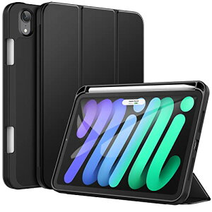 �y���������zJEDir ect iPad mini6 �P�[�X (8.3�C���`�A2021���f��) Pencil�z���_�[�t�� ��2����Pencil�[�d�Ή� �\�t�gTPU�o�b�N �X�����ی�J�o�[ �I�[�g�E�F�C�N�A�b�v/�X���[�v�@�\�t�� (�u���b�N)