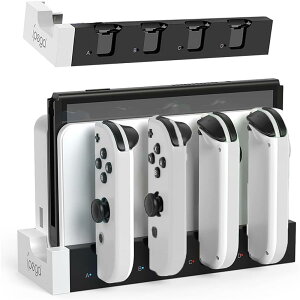 Switch & Switch L@EL WCRp [dX^h Joy-Con Rg[[[d Ή Switch  SwitchL@EL [ ̌^ 4䓯[d\WCRE/ } [d LED[dwvt (Ɣ)