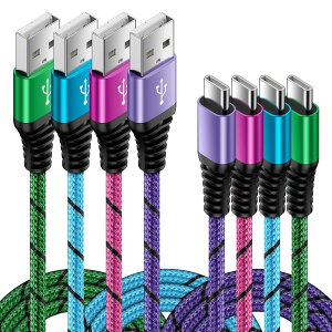 USB Type C P[u }[d y0.9M*4{/ QC3.0Ήz ^Cvc [dP[u iPhone 16[dP[u type cR[h Xperia XZ/XZ2AGalaxy A16 S20 S10+ S9AHuawei P30 P20 P10ALG ̑Android USB-C@Ή