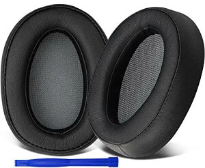 SOULWIT �C���[�p�b�h �C���[�N�b�V���� Sony MDR-100A MDR-100AAP MDR-H600A �w�b�h�z�� �p �����p�b�h �w�b�h�p�b�h �\�t�g���U�[ �m�C�Y�A�C�\���[�V�����t�H�[�� (�u���b�N)