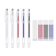 Anboli チャコペン 25本セット 熱で消える 裁縫道具 革 白 黒 赤 青 替芯 各5本 可能なペン 消えるペン …