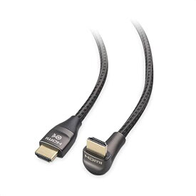 【送料無料】Cable Matters 8K HDMI ケーブル 2m HDMI L字 90度 8K 120Hz解像度 48Gbps Apple TV 任天堂 PS5 Xbox Series X/S RTX 3080/3090 RX 6800/6900対応 ウルトラハイスピードケーブル HDR対応 ブラック