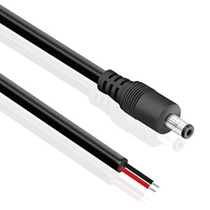 �y���������zMauknci DC�d���P�[�u�� 5.5x2.1mm �I�X DC�W���b�N 16AWG 10A ��d���p DC�v���O 0.5m+1m 2�{�Z�b�g