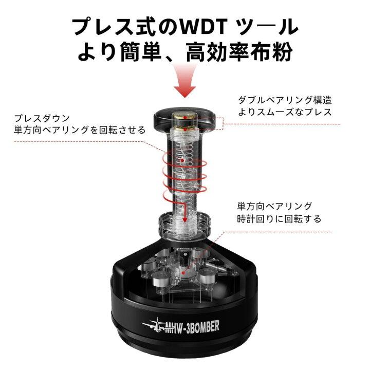 楽天市場】MHW-3BOMBER エスプレッソニードル 58mm WDTツール 高度調整 