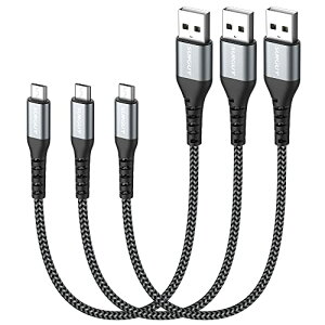 yzSUNGUY Micro USB P[u 0.3M y3{gzQC3.0/2.0 ő18W}[d USB2.0f[^] }CNusbP[u 30cm Z ϋv iC҂ Galaxy S7 / Moto G5 Plus/Huawei P10 Lite/Sony Xperia Z5 / 