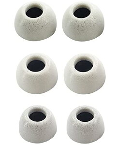 【送料無料】A-Pcas 低反発イヤーピース ウレタン製イヤーピース A viot 用 A viot完全ワイヤレスイヤホン用 Fit in the Case 遮音性 フィット感 S/M/L 3ペアセット Gray-White (AV IOTFOAMW)