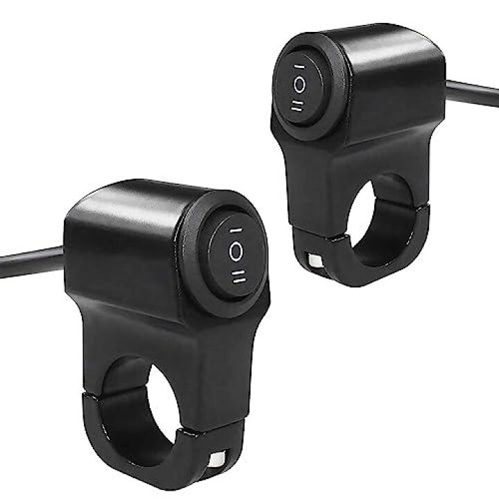楽天市場】YFFSFDC バイク スイッチ 防水 12V 22mm ヘッドライトフォグ 