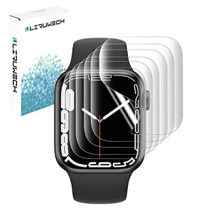 LIRUWECH Apple Watch 8/7/6/SE/5/4 p tB 41mm 40mm AbvEHb` Series 8/7/6/SE/5/4 pʕیtB TPUf ȏC@\ ʕیV[g tV[ tBJo[ یJo[ tی \