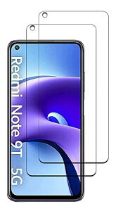 y2ZbgzXiaomi Redmi Note 9T 5G KXtB wFؑΉ KXtB tB {fސ tیtB ʕی KXJo[ ɔ0.33mm ߗ ώw  2.5D E