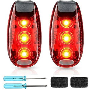 GOOMAND ���]�� ���C�g LED �N���b�v���C�g �N���b�v�� ���[�h�o�C�N ���C�g ���S�x���� �Z�[�t�e�B���C�g ���]�� �e�[�����C�g�y 2�Z�b�g�z