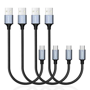 yzaceyoon USB Type C P[u 20cm Z 4{Zbg ^CvC P[u }[d+f[^] ő3A USB-A to USB-CP[u ϋviC҂ for Galaxy S22/S22 Ultra,Xperia 5II/1III/Nintendo Switch/
