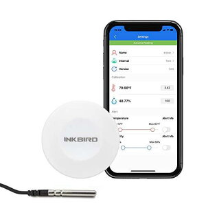 Inkbird xv Bluetooth xv xv Ov[ut f[^K[ xK[ Ot\ A[@\ f[^X}zmF\ xǗ (Inkbird-W)