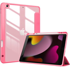 ProCase iPad 9���� �P�[�X 8����/7����ʗp(2021 2020 2019) iPad 10.2 �Ή� �y�����[ �ϏՌ� �O�܂� �X�^���h �X�}�[�g�J�o�[�i�������s���N�j