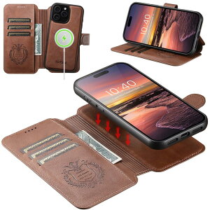 JCGOOD iPhone 15 Pro P[X蒠^  2 in 1 O\ MagSafeΉ phone 15pro P[X蒠J[h[ }OZ[t C X[dΉACtH15pro P[X X^h@\ž^2wayJ[